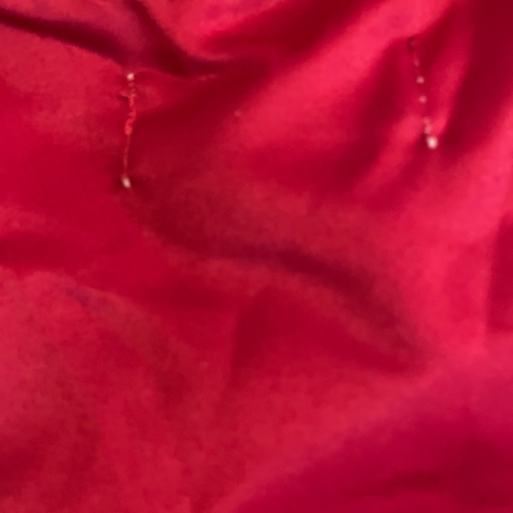 New Red Ruffled Sleeve Mini Dress - Picture 3 of 3